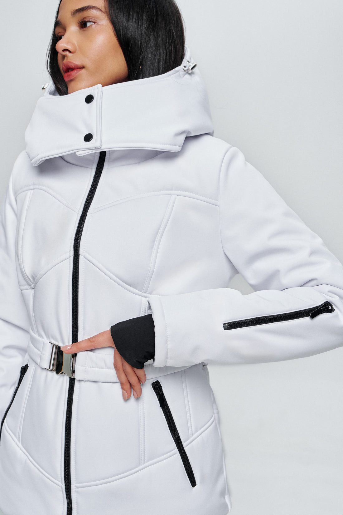 Ski jacket woman - MONBLAN WHITE - Ski coat waterproof