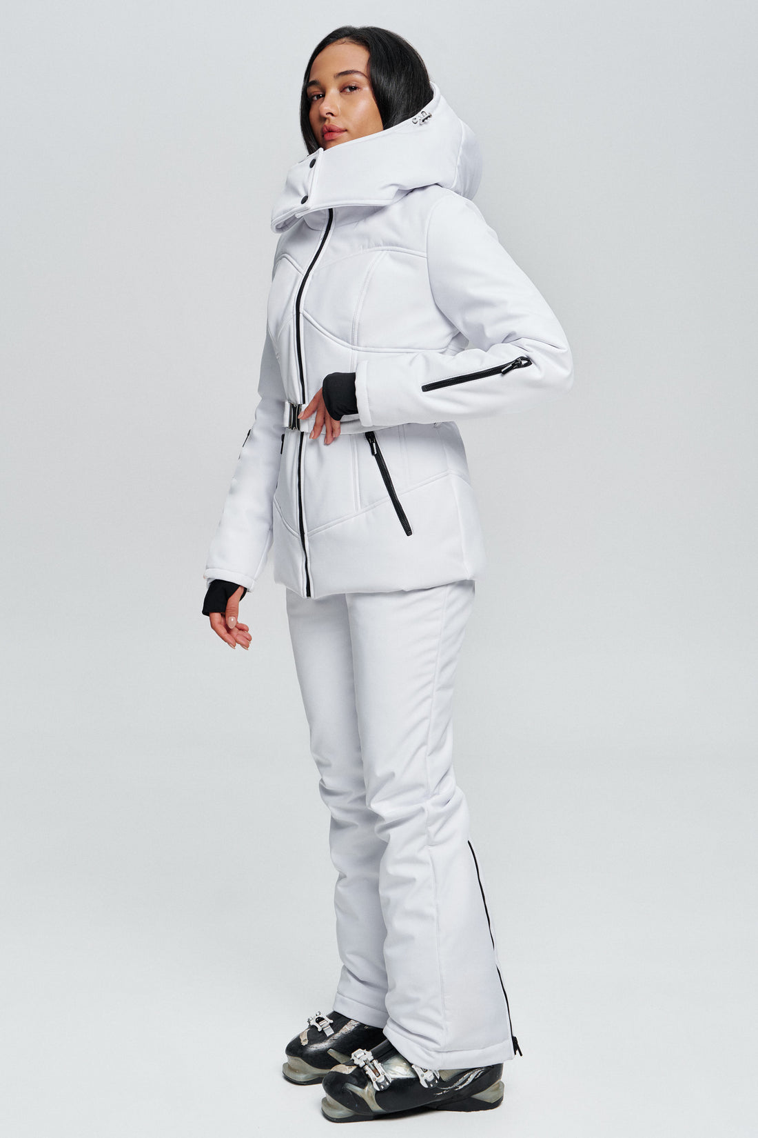Ski jacket woman - MONBLAN WHITE - Ski coat waterproof