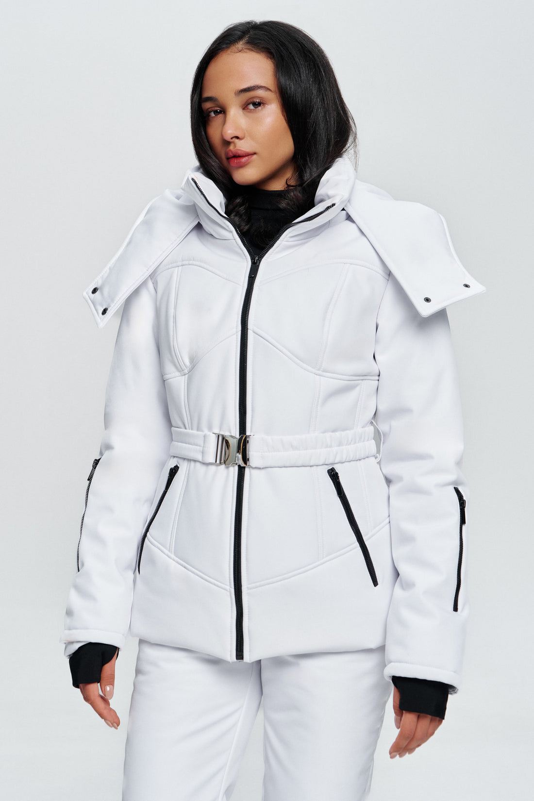 Ski jacket woman - MONBLAN WHITE - Ski coat waterproof