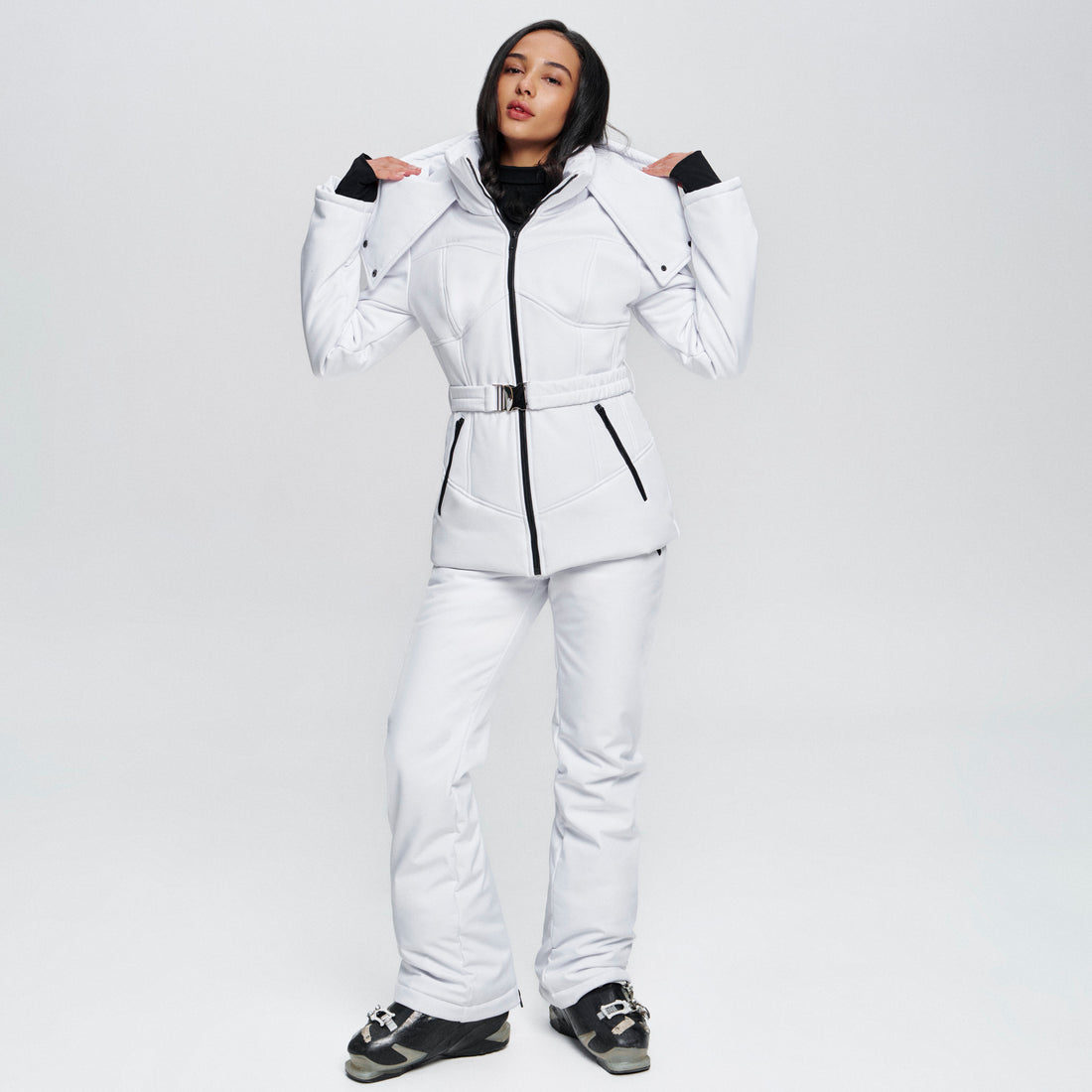 Ski jacket woman - MONBLAN WHITE - Ski coat waterproof
