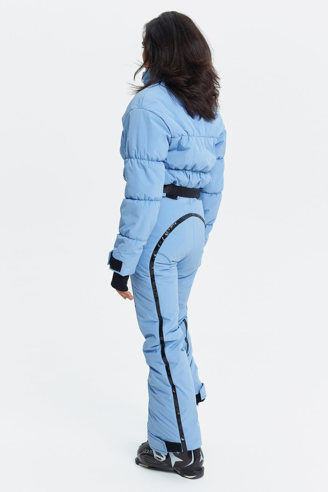 Skioverall GROFA - BABY BLUE Woman ski jumpsuit ski outfit one piece snowsuit for winter wear clothing