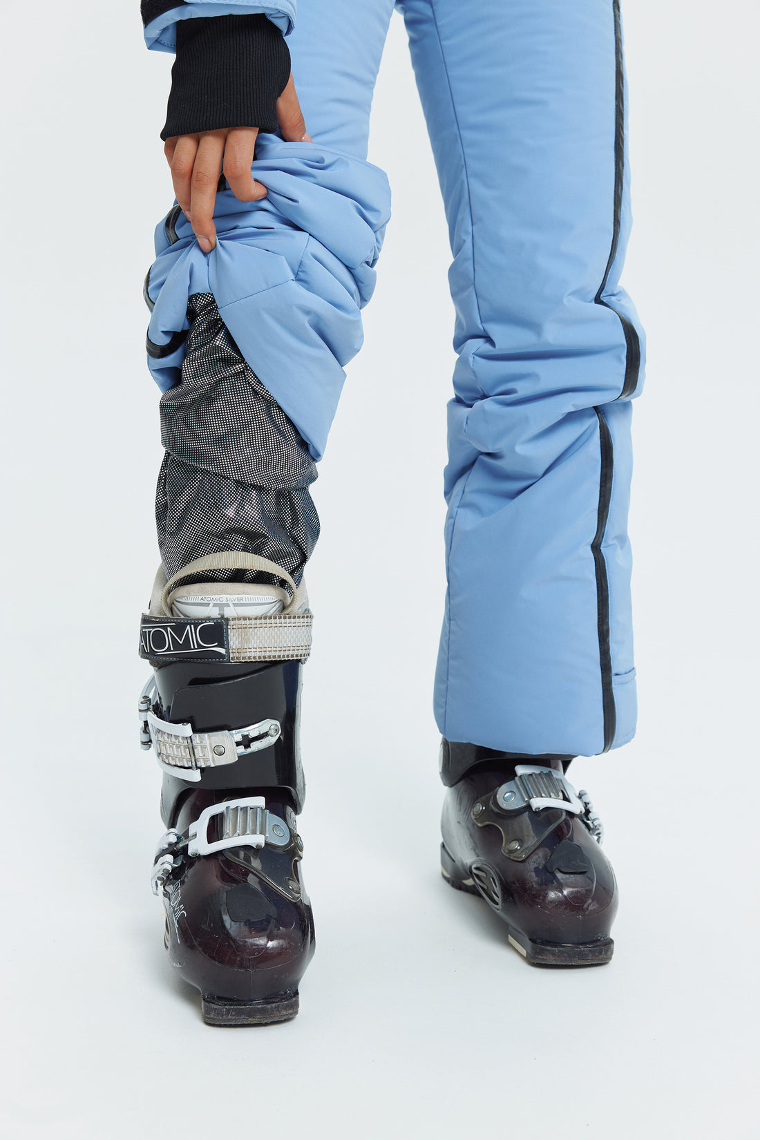 Skioverall GROFA - BABY BLUE Woman ski jumpsuit ski outfit one piece snowsuit for winter wear clothing