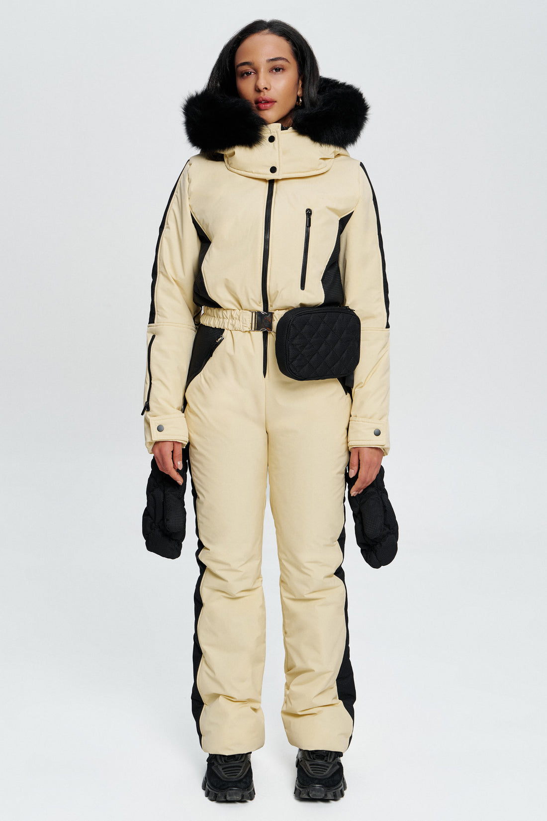 Ski outerwear women insulated Palmyra - Butter yellow Woman ski onesie snowsuit for winter outdoor activewear