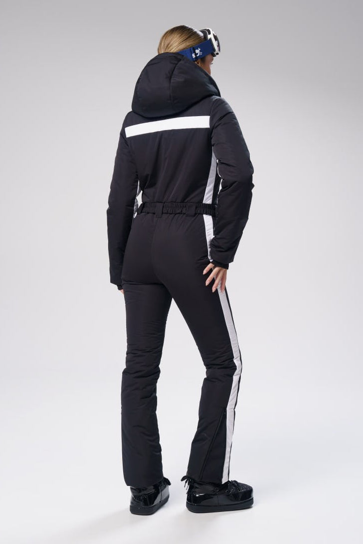Membrane ski suit one-piece  - Bald - Black - Women's ski suit waterproof and insulated