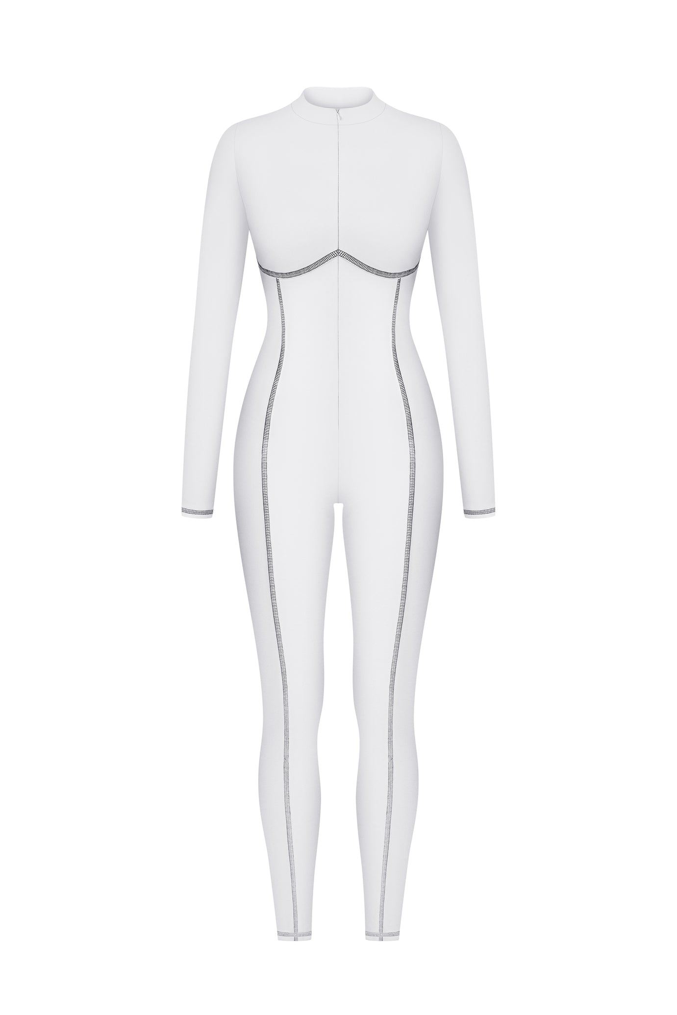 Base layer white jumpsuit - Thermal underwear black one piece
