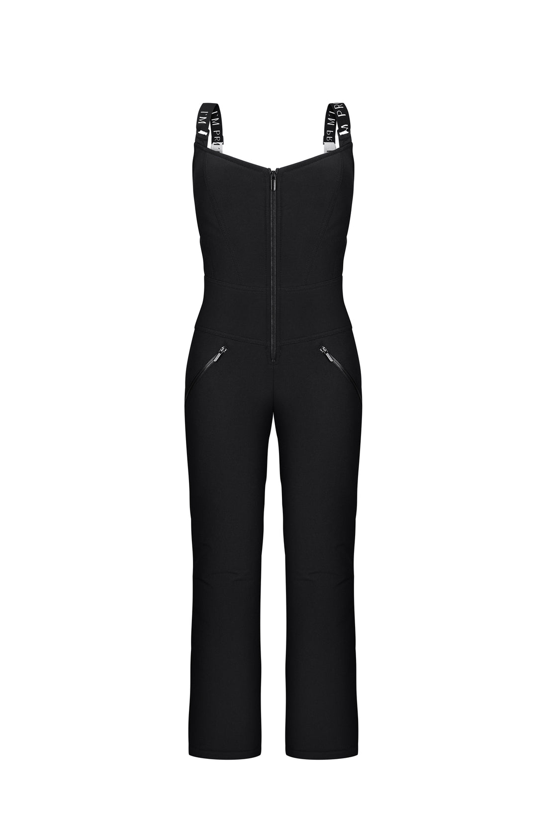Ski bibs woman - MONBLAN BLACK - Ski vacation outfit for woman black pants