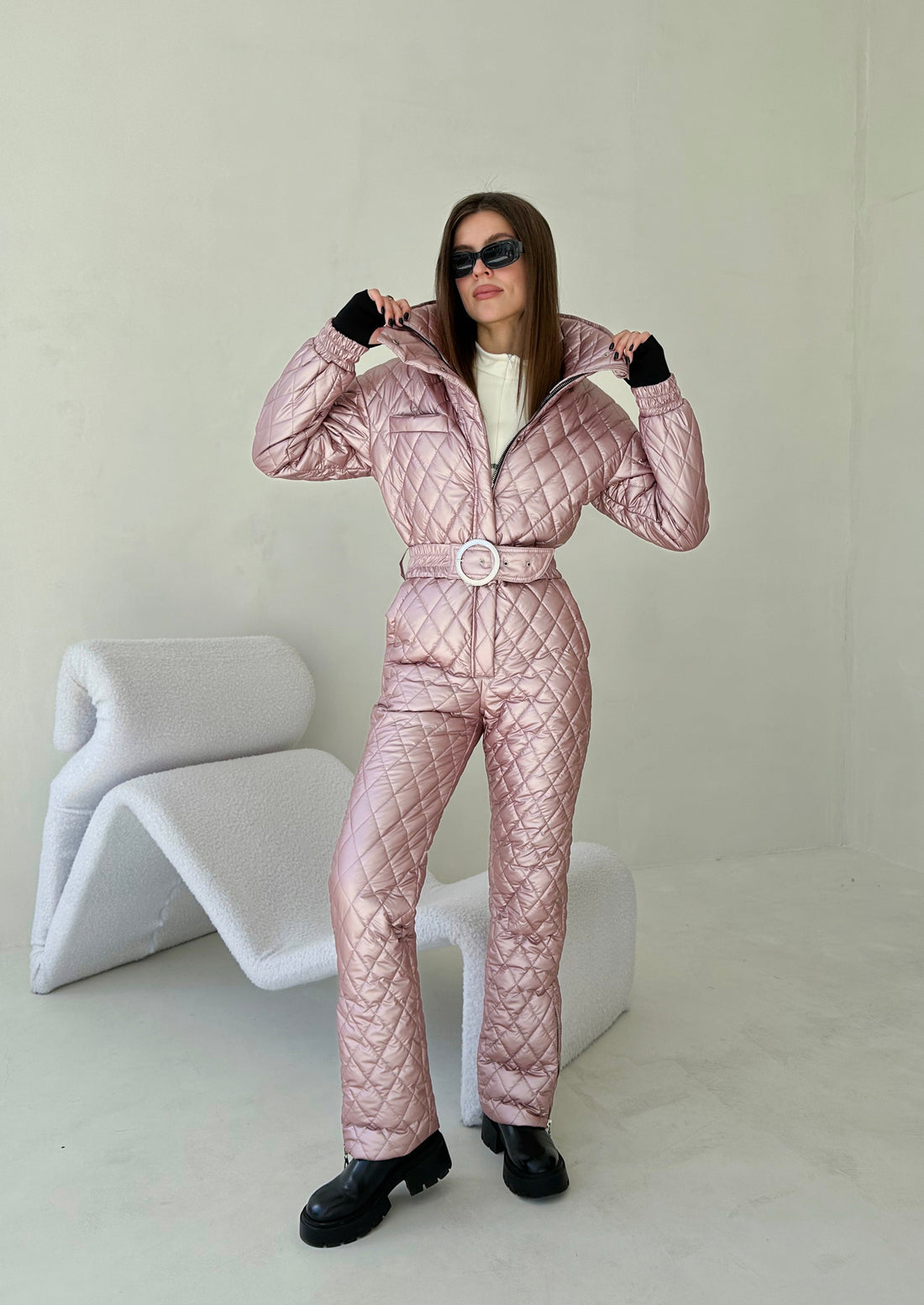 Women's Ski Suit One Piece | REMBRA - GRAY ORANGE | Ski & Snowboard Fashion UpwearAndSuits UpWearAndSuits Women's Ski Suit One Piece | REMBRA - GRAY ORANGE | Ski & Snowboard Fashion UpwearAndSuits UpWearAndSuits