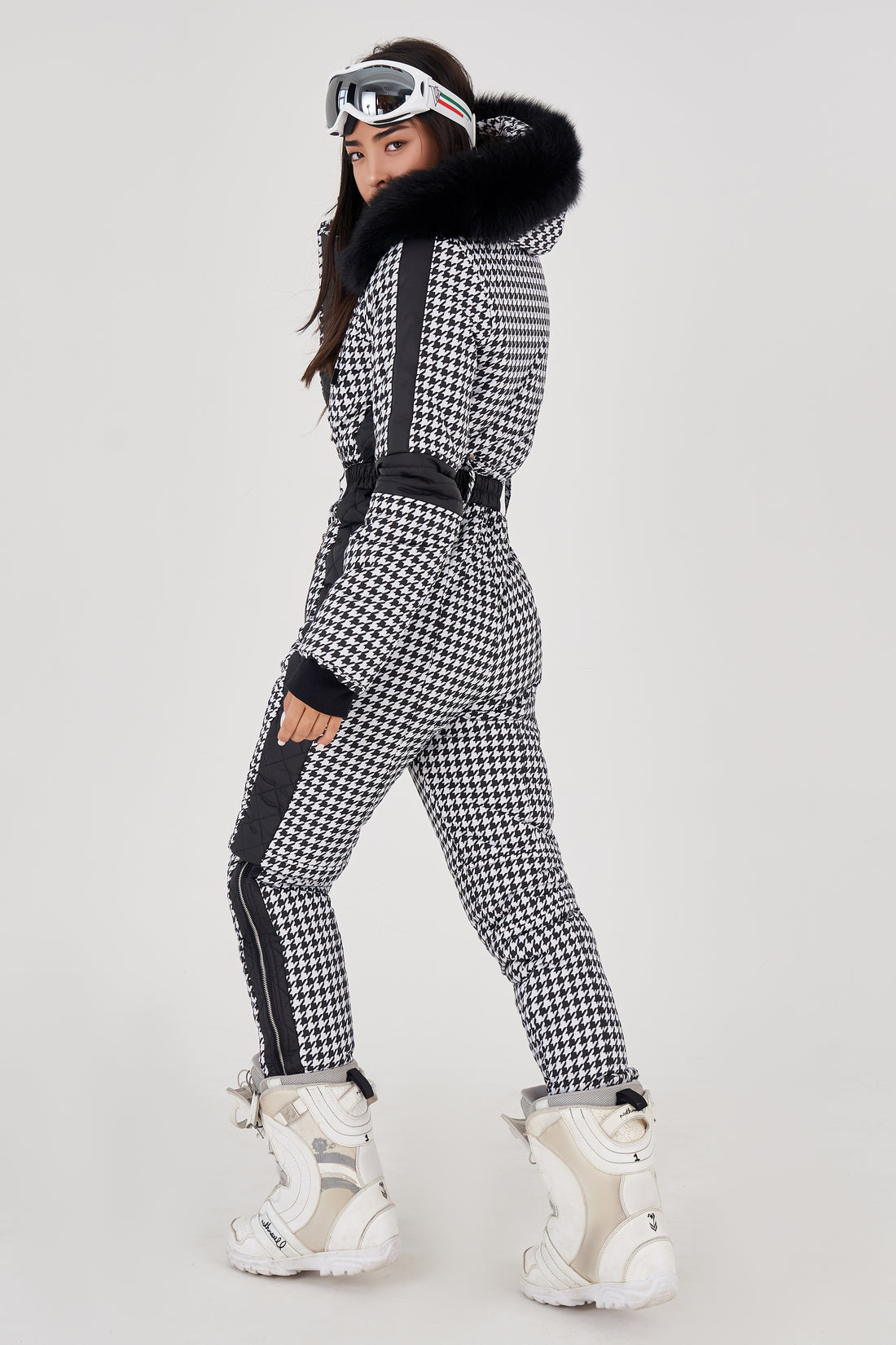 Ski suit womens WHITNEY - WITH SIDE LINES ski outfits