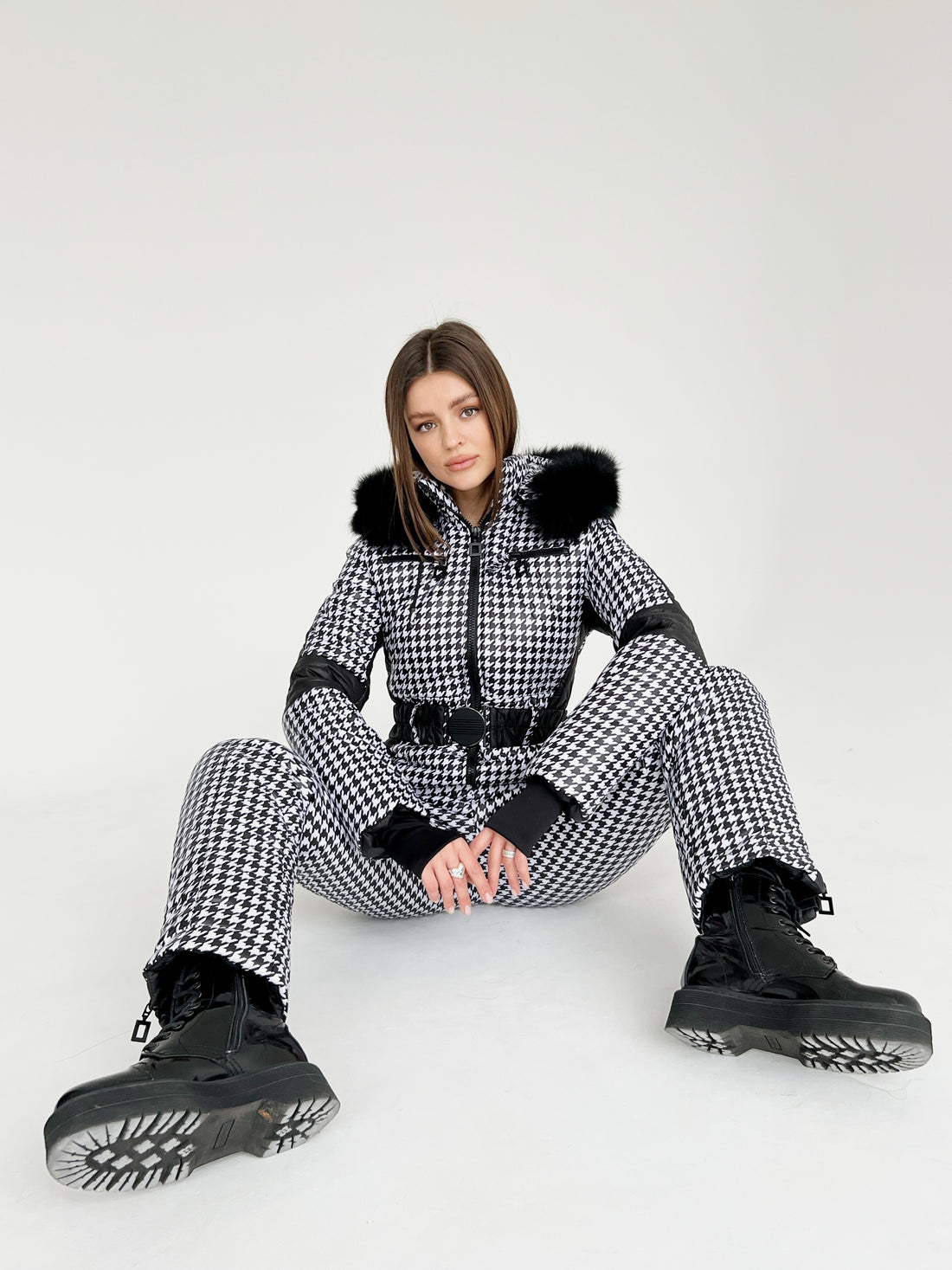 Ski suit womens WHITNEY - WITH SIDE LINES ski outfits