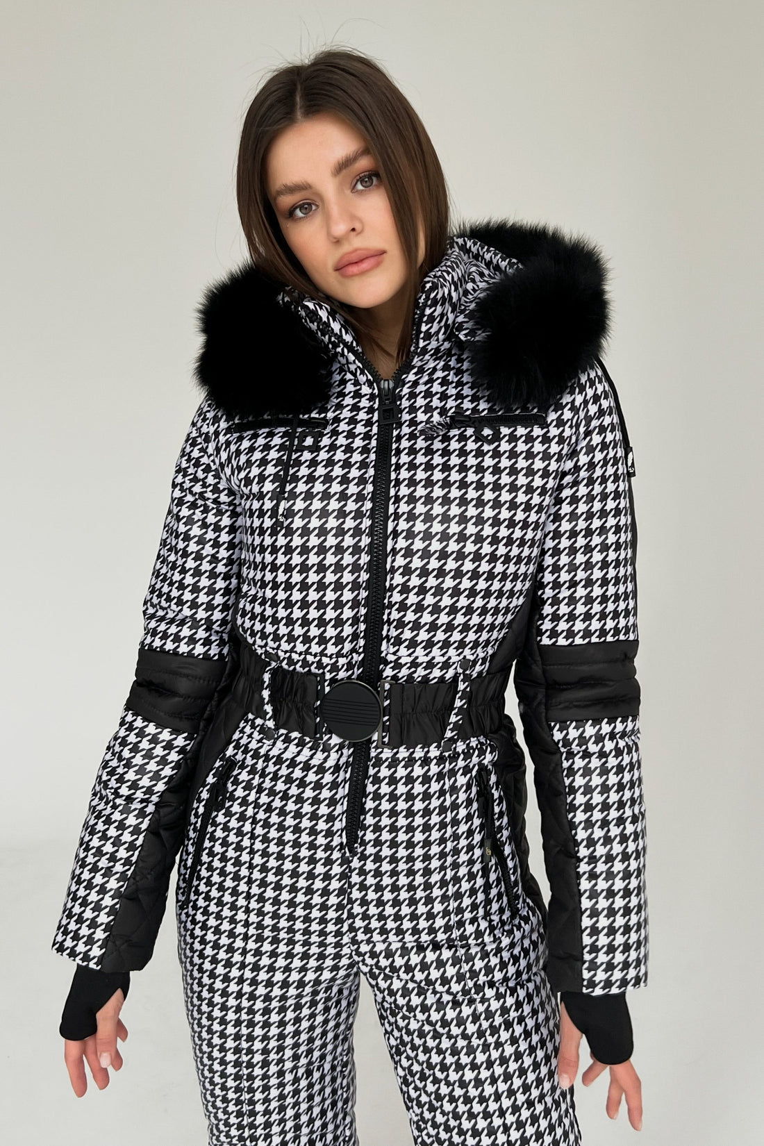 Ski suit womens WHITNEY - WITH SIDE LINES ski outfits