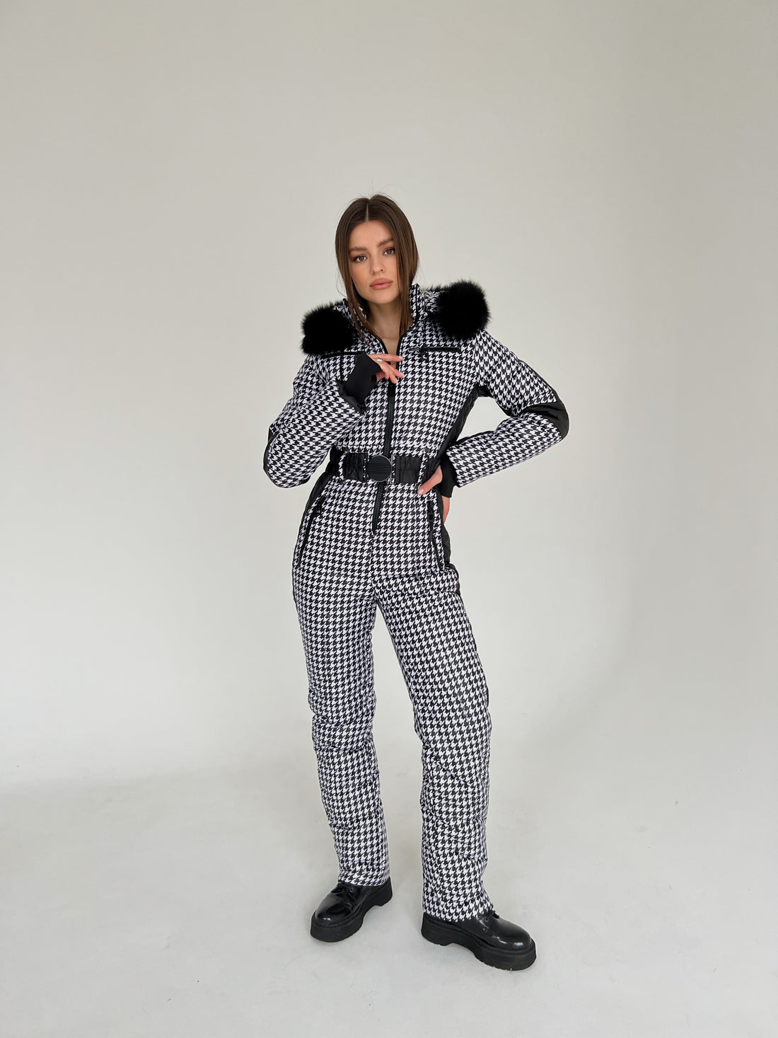Ski suit womens WHITNEY - WITH SIDE LINES ski outfits