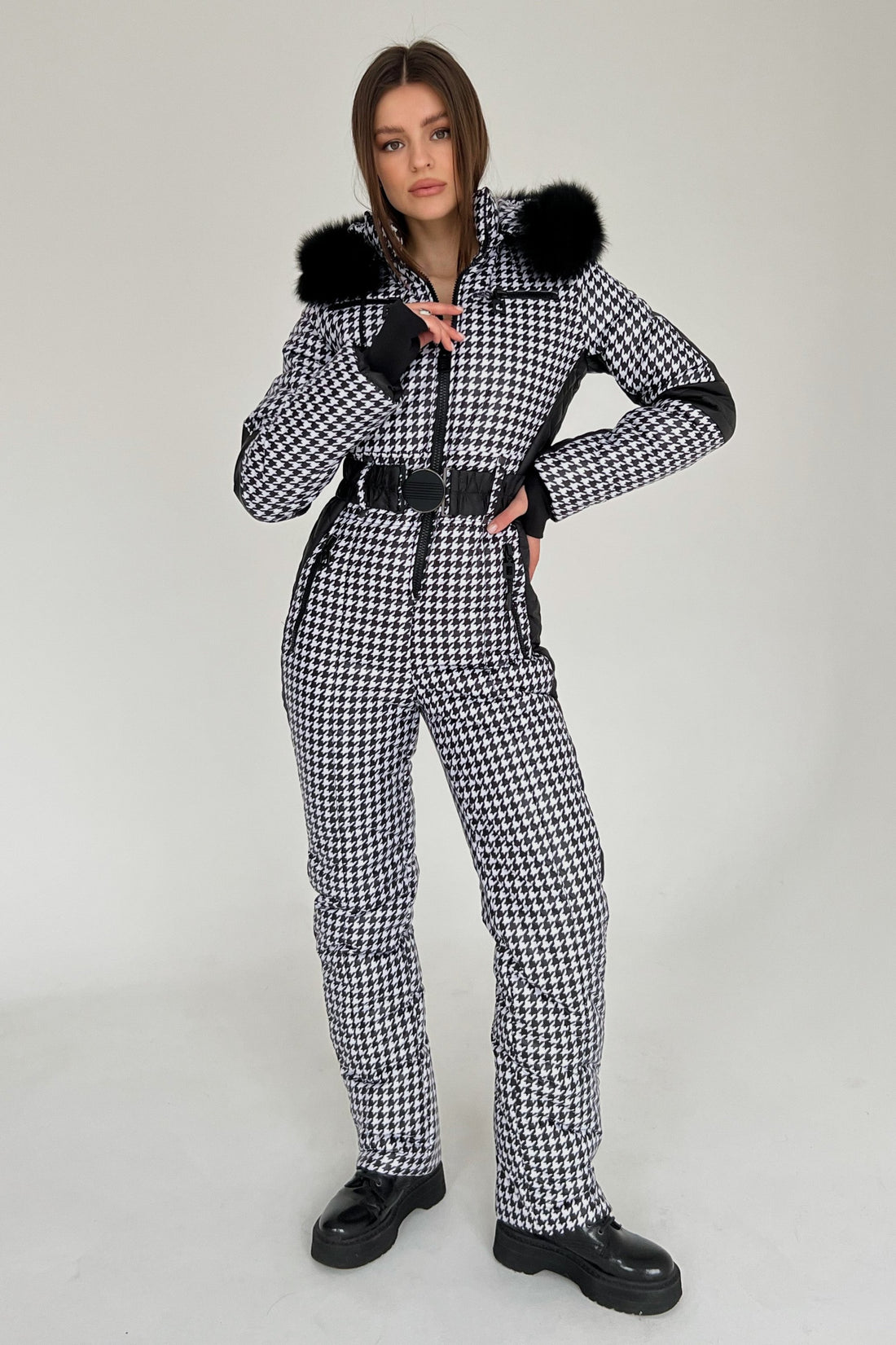 Ski suit womens WHITNEY - WITH SIDE LINES ski outfits