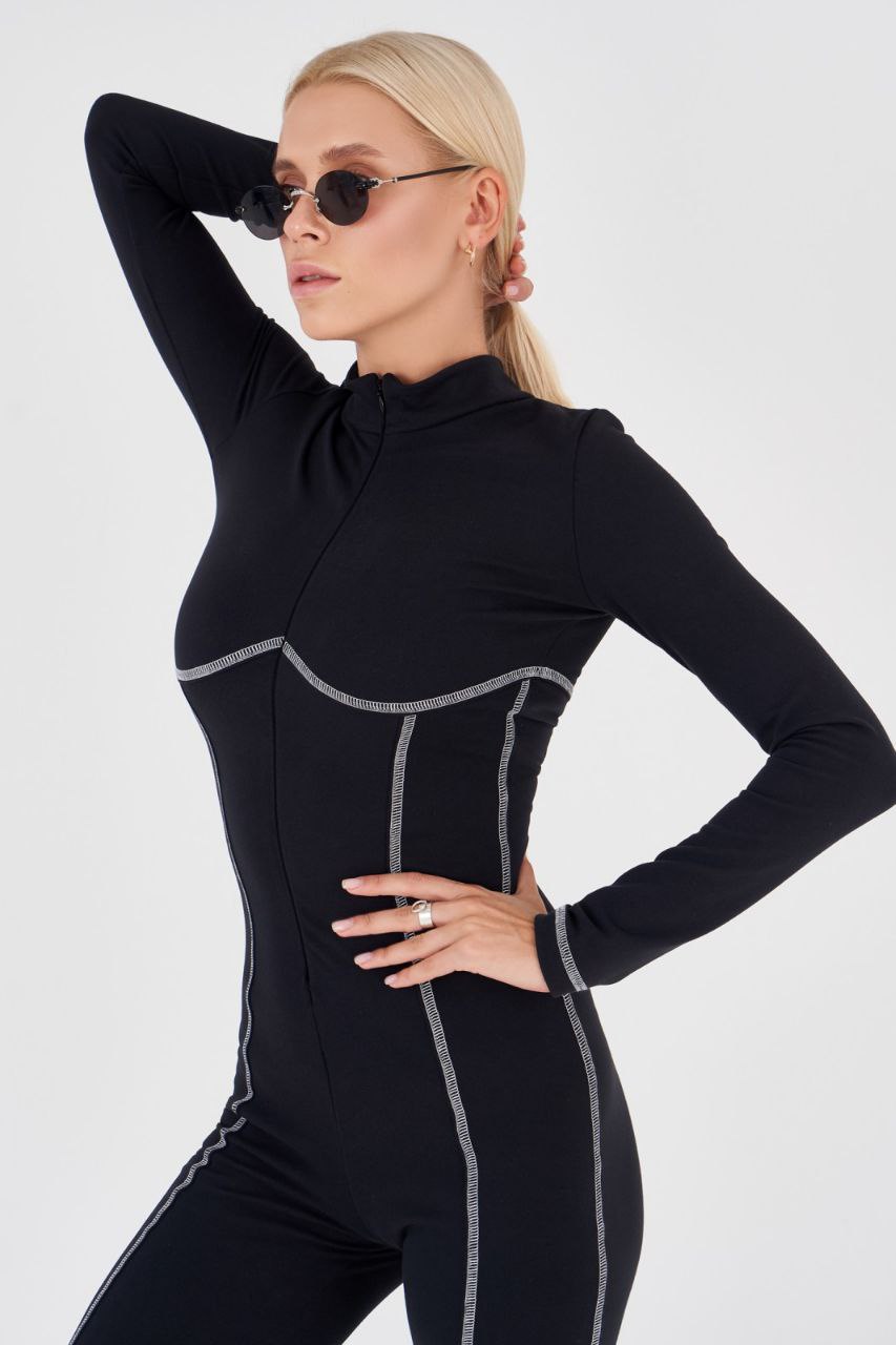 Women's Thermal Bodysuit in Black